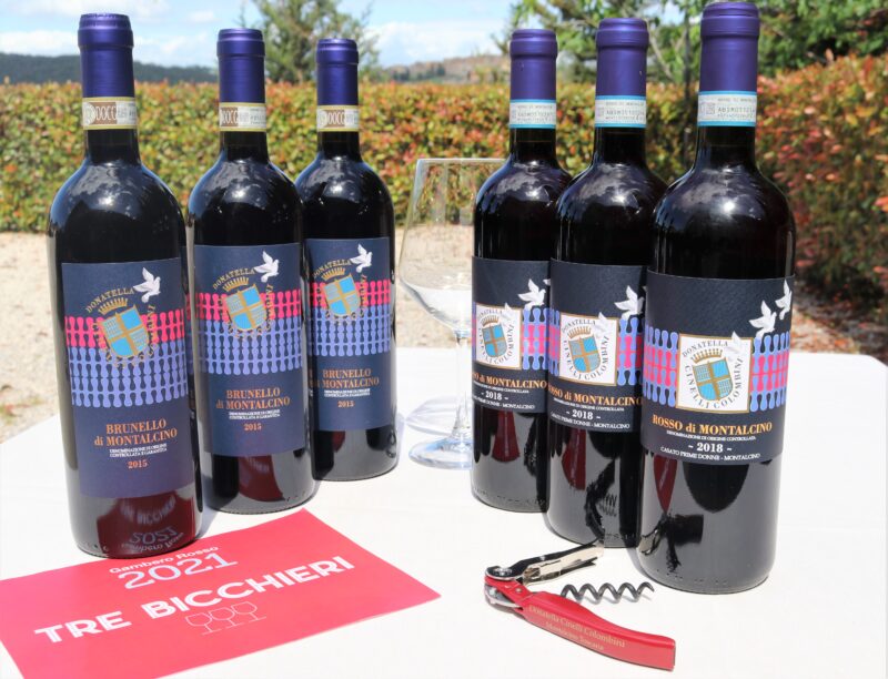 3 bottle of Brunello e 3 bottiglie di rosso di Montalcino